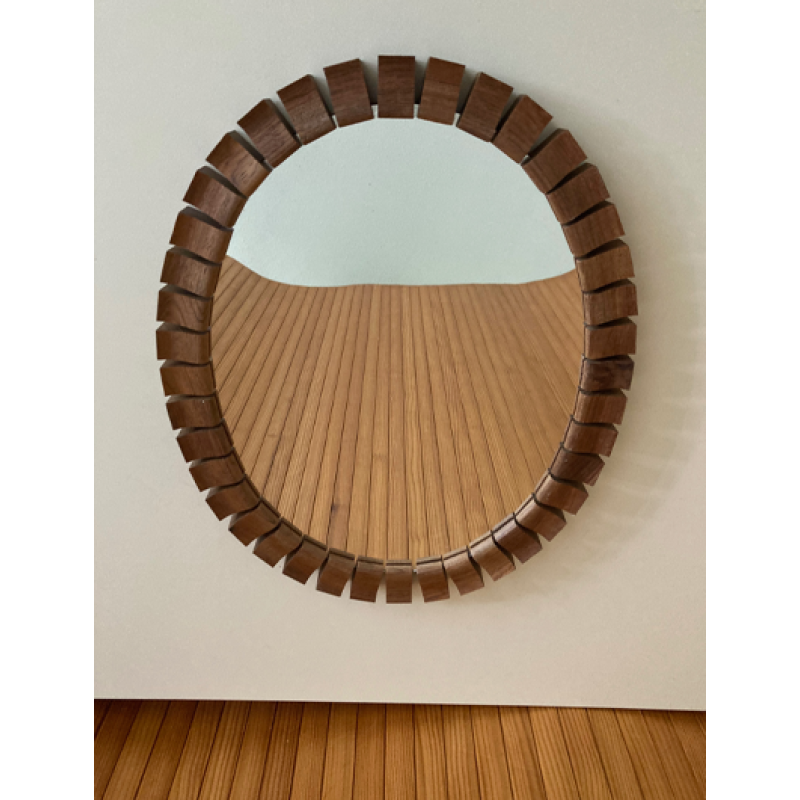 Teakhouten jaren 60 spiegel